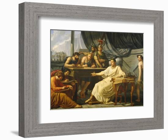 Caesar Dictating His Commentaries-Pelagio Palagi-Framed Giclee Print