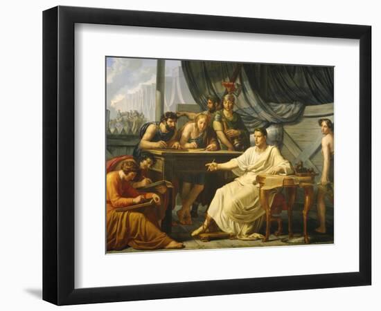 Caesar Dictating His Commentaries-Pelagio Palagi-Framed Giclee Print