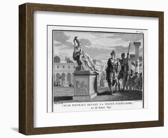 Caesar Weeps Before the Statue of Alexander-Augustyn Mirys-Framed Photographic Print