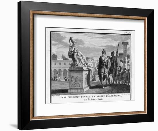 Caesar Weeps Before the Statue of Alexander-Augustyn Mirys-Framed Photographic Print