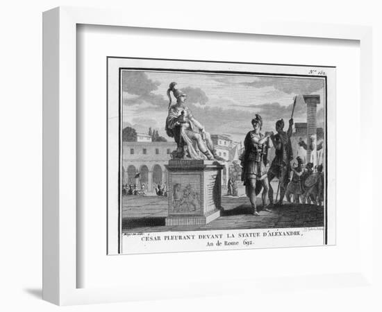 Caesar Weeps Before the Statue of Alexander-Augustyn Mirys-Framed Photographic Print