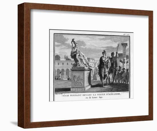 Caesar Weeps Before the Statue of Alexander-Augustyn Mirys-Framed Photographic Print