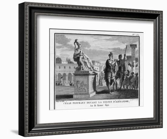 Caesar Weeps Before the Statue of Alexander-Augustyn Mirys-Framed Photographic Print