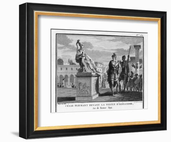 Caesar Weeps Before the Statue of Alexander-Augustyn Mirys-Framed Photographic Print