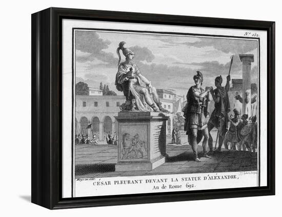 Caesar Weeps Before the Statue of Alexander-Augustyn Mirys-Framed Premier Image Canvas