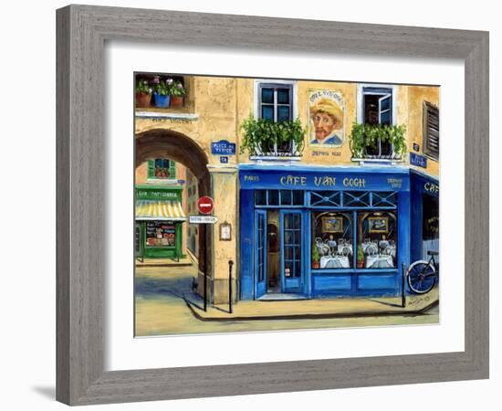 Caf?an Gogh II-Marilyn Dunlap-Framed Art Print