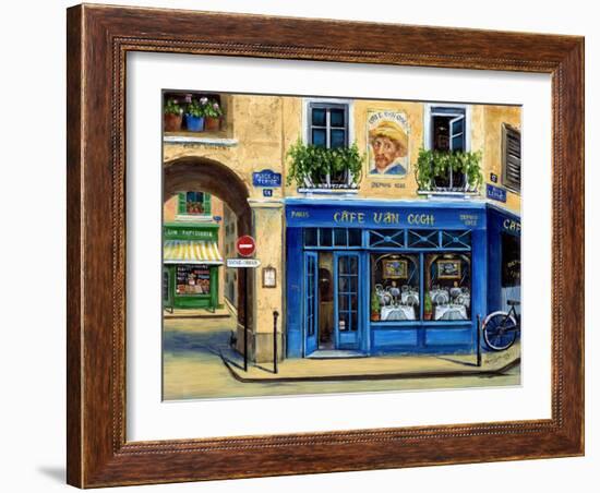 Caf?an Gogh II-Marilyn Dunlap-Framed Art Print