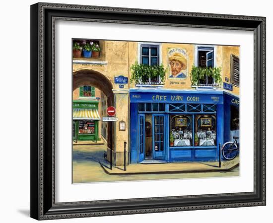 Caf?an Gogh II-Marilyn Dunlap-Framed Art Print