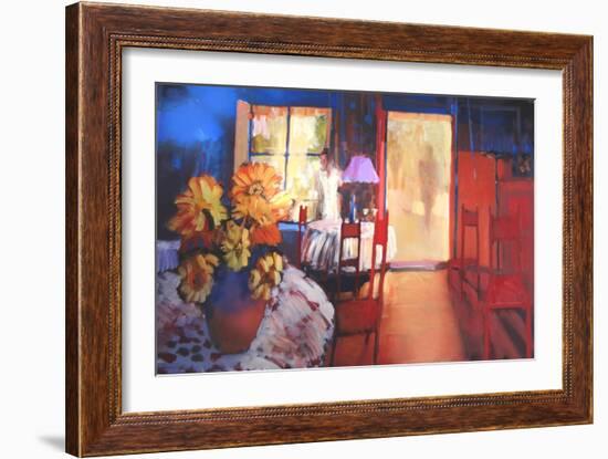 Caf?orning, 2003-Martin Decent-Framed Giclee Print