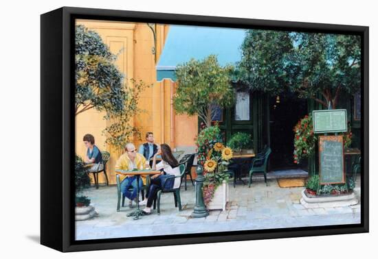 Cafe, Aix-En-Provence, 1999-Trevor Neal-Framed Premier Image Canvas