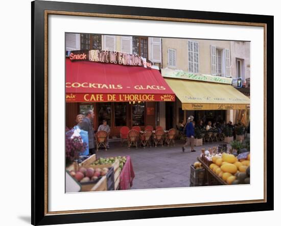 Cafe, Aix-En-Provence, Bouches-Du-Rhone, Provence, France-John Miller-Framed Photographic Print