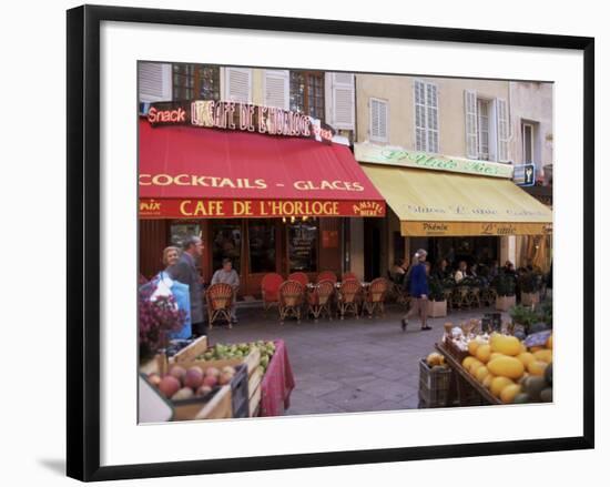 Cafe, Aix-En-Provence, Bouches-Du-Rhone, Provence, France-John Miller-Framed Photographic Print