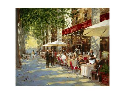 Café Apres-Midi Art Print by John Haskins | Art.com