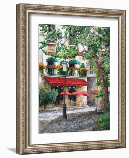 Cafe Beauclaire, Provence, 2004-Trevor Neal-Framed Giclee Print