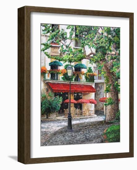 Cafe Beauclaire, Provence, 2004-Trevor Neal-Framed Giclee Print