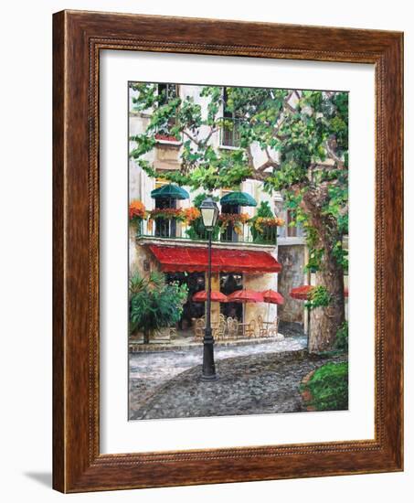 Cafe Beauclaire, Provence, 2004-Trevor Neal-Framed Giclee Print