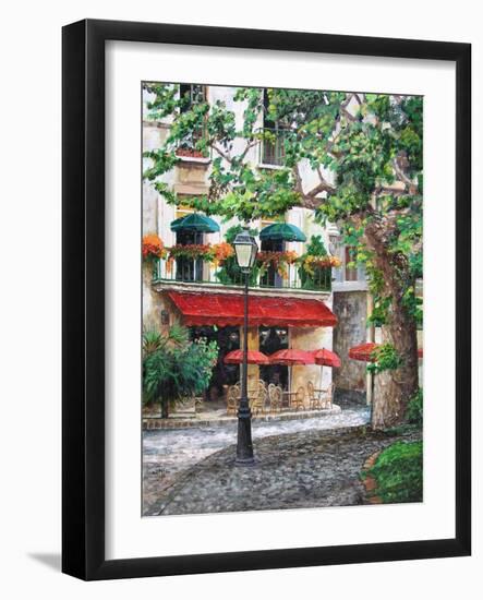 Cafe Beauclaire, Provence, 2004-Trevor Neal-Framed Giclee Print