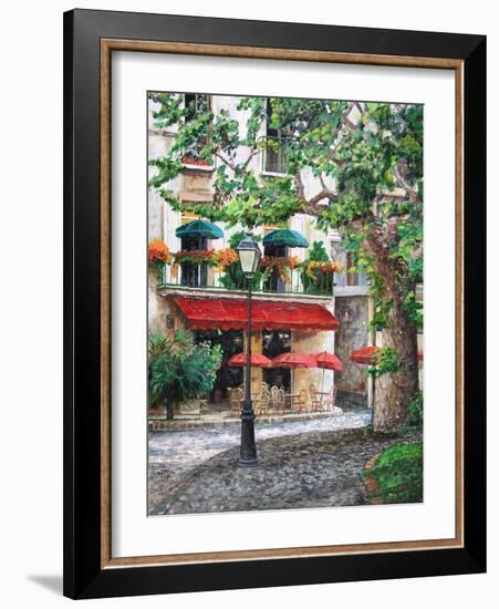 Cafe Beauclaire, Provence, 2004-Trevor Neal-Framed Giclee Print