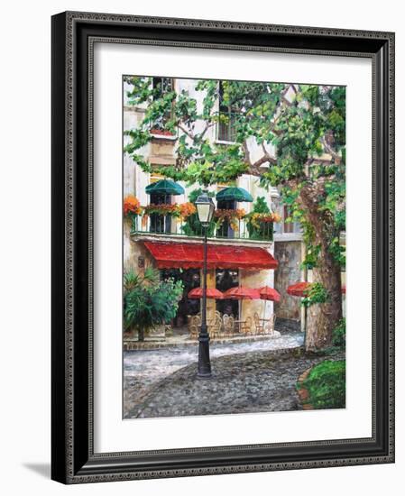 Cafe Beauclaire, Provence, 2004-Trevor Neal-Framed Giclee Print