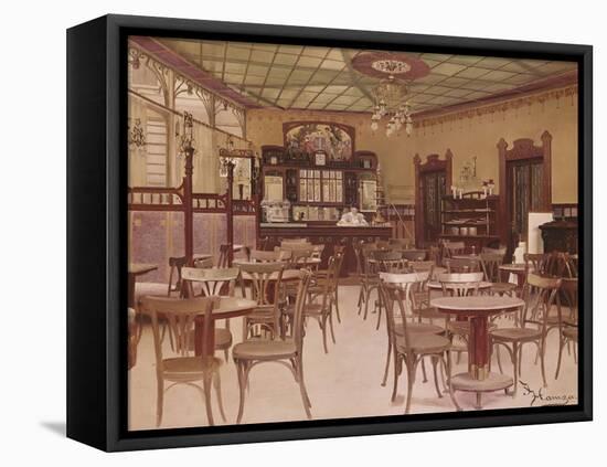 Cafe Beethoven in Vienna-Sir William Beechey-Framed Premier Image Canvas