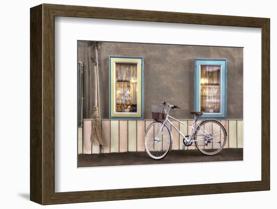 Cafe Bike Ride-Alan Blaustein-Framed Photographic Print