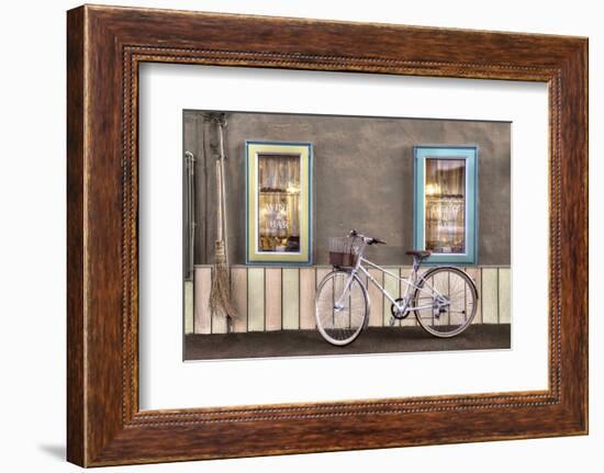 Cafe Bike Ride-Alan Blaustein-Framed Photographic Print