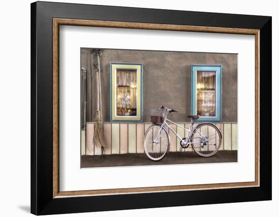 Cafe Bike Ride-Alan Blaustein-Framed Photographic Print