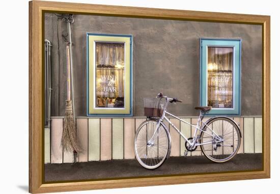 Cafe Bike Ride-Alan Blaustein-Framed Premier Image Canvas