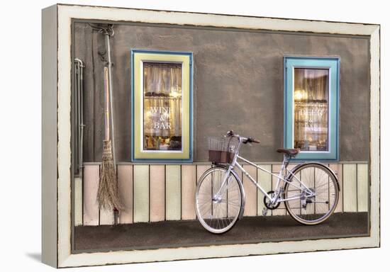 Cafe Bike Ride-Alan Blaustein-Framed Premier Image Canvas