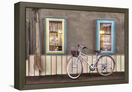 Cafe Bike Ride-Alan Blaustein-Framed Premier Image Canvas