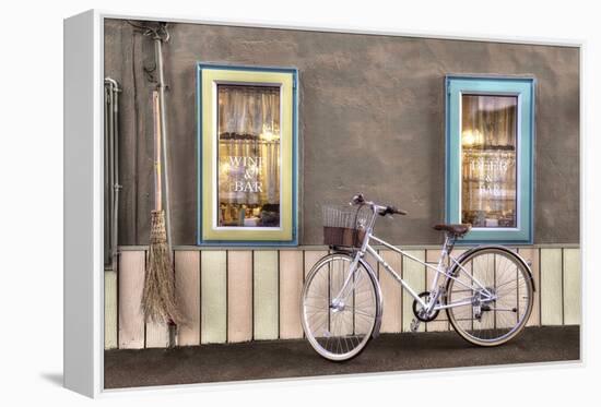 Cafe Bike Ride-Alan Blaustein-Framed Premier Image Canvas