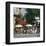 Cafe Boulevard St-Germain Paris-null-Framed Art Print