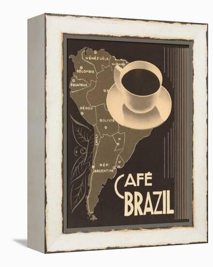 Cafe Brazil II-Hugo Wild-Framed Stretched Canvas