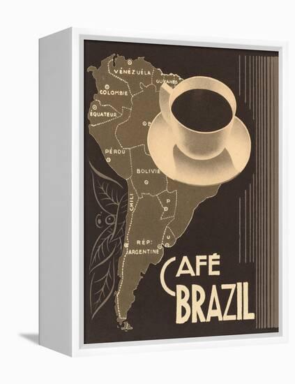 Cafe Brazil II-Hugo Wild-Framed Stretched Canvas