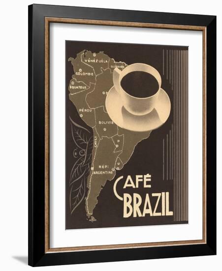 Cafe Brazil II-Hugo Wild-Framed Art Print