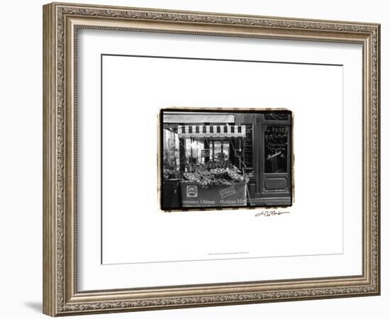 Café Charm, Paris I-Laura Denardo-Framed Art Print