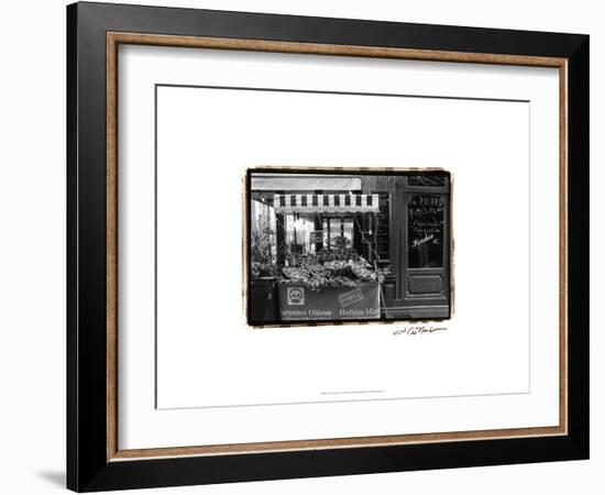 Café Charm, Paris I-Laura Denardo-Framed Art Print