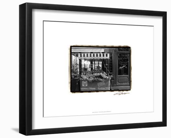 Café Charm, Paris I-Laura Denardo-Framed Art Print