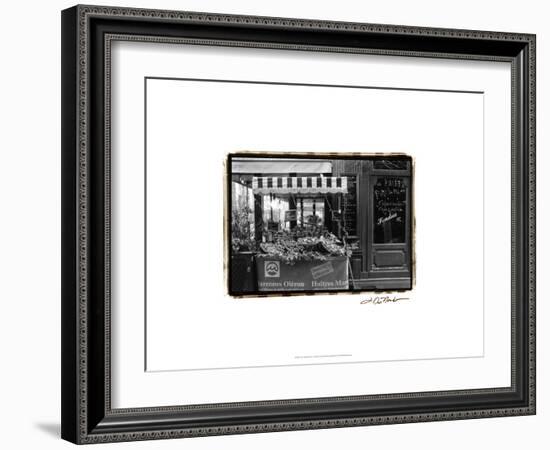 Café Charm, Paris I-Laura Denardo-Framed Art Print