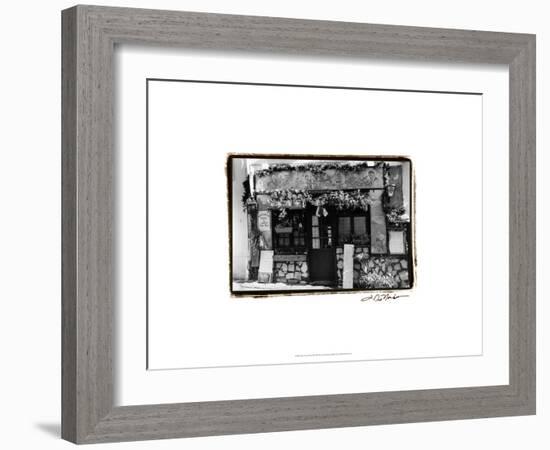 Café Charm, Paris II-Laura Denardo-Framed Art Print