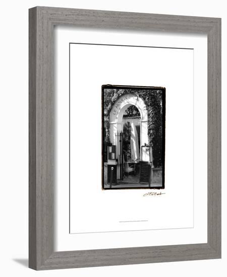 Café Charm, Paris III-Laura Denardo-Framed Art Print