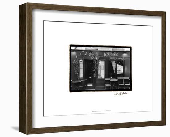 Café Charm, Paris V-Laura Denardo-Framed Art Print