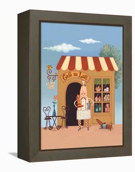 Cafe Chef II-Viv Eisner-Framed Stretched Canvas