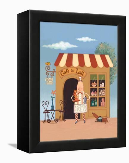 Cafe Chef II-Viv Eisner-Framed Stretched Canvas
