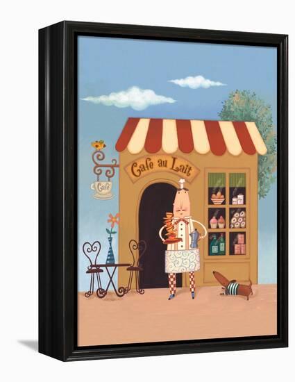 Cafe Chef II-Viv Eisner-Framed Stretched Canvas