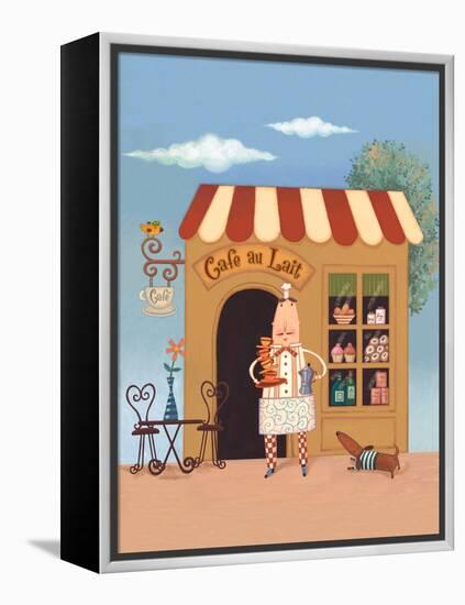 Cafe Chef II-Viv Eisner-Framed Stretched Canvas