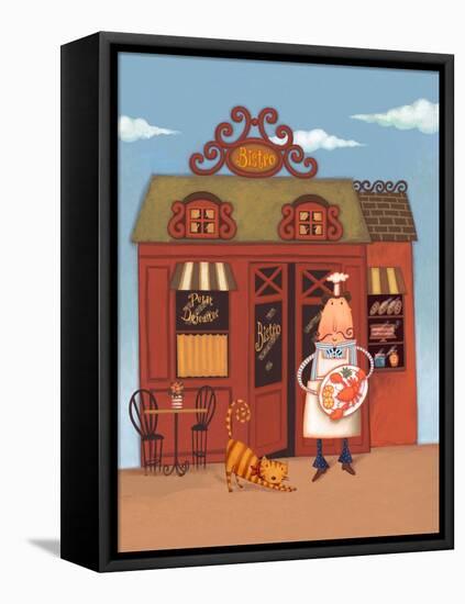 Cafe Chef III-Viv Eisner-Framed Stretched Canvas