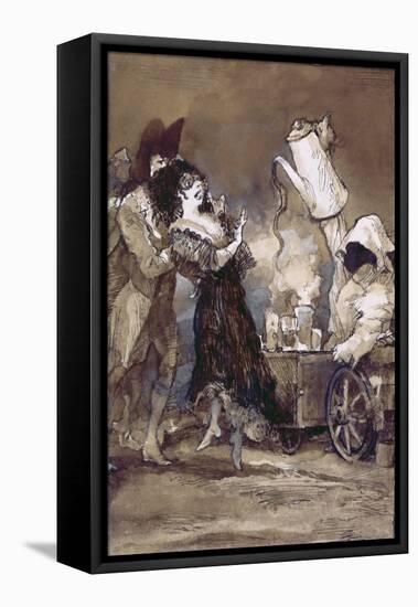 Cafe Con Leche Caliente (After Goya)-George Adamson-Framed Premier Image Canvas