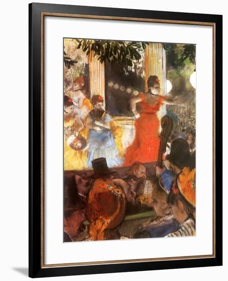 Café Concert, 1876-Edgar Degas-Framed Giclee Print