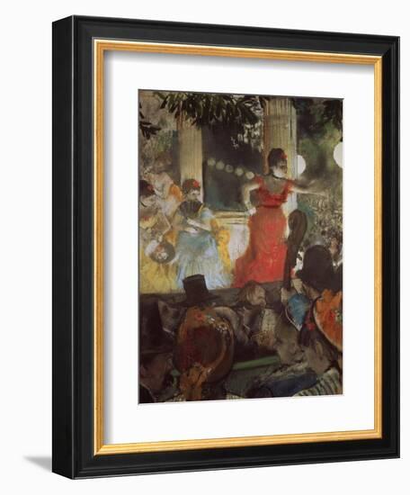 Cafe Concert at Les Ambassadeurs, 1875/77-Edgar Degas-Framed Giclee Print